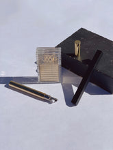 Load image into Gallery viewer, Tsubota Pearl cigarette style petrol lighter in gold
